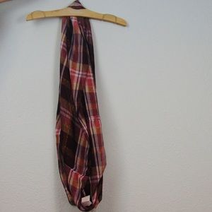 Multicolored Metallic Gold Infinity Scarf